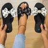2024 Women's High-heeled Slippers Women's Summer Wild Bow Slippers Women's Beach Slippers Casual Beach Shoes Flip Flops