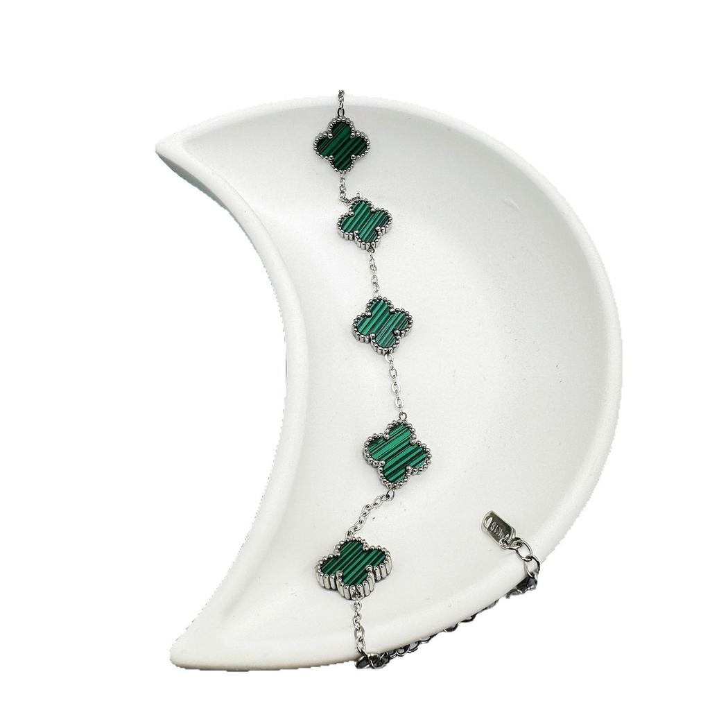 13mm Icke-bleknande Titanstål Fyrklöverarmband För Kvinnor Delikat Högklassig Känsla av Smycken