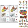 Magnetic Building Blocks Construction Set With Vibrant Multicolor Pieces For Creative Kids And Relaxing Adults