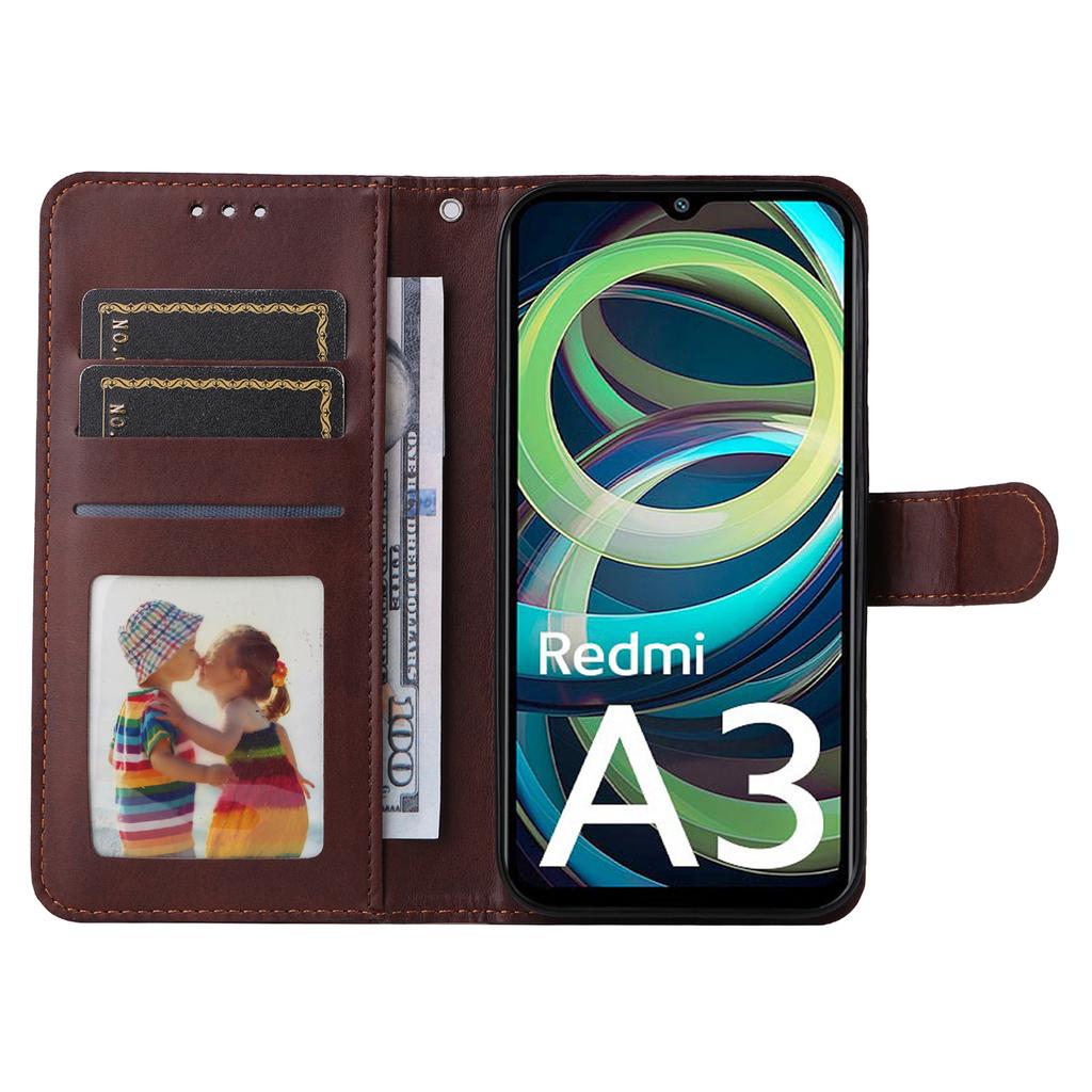 For Xiaomi Redmi A3 4G/Poco C61 4G Case Magnetic Clasp Leather Flip Wallet Phone Cover
