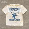 Maglietta divertente con procione, Houston ho così tanti problemi: T-shirt Unisex Comfort Colors®