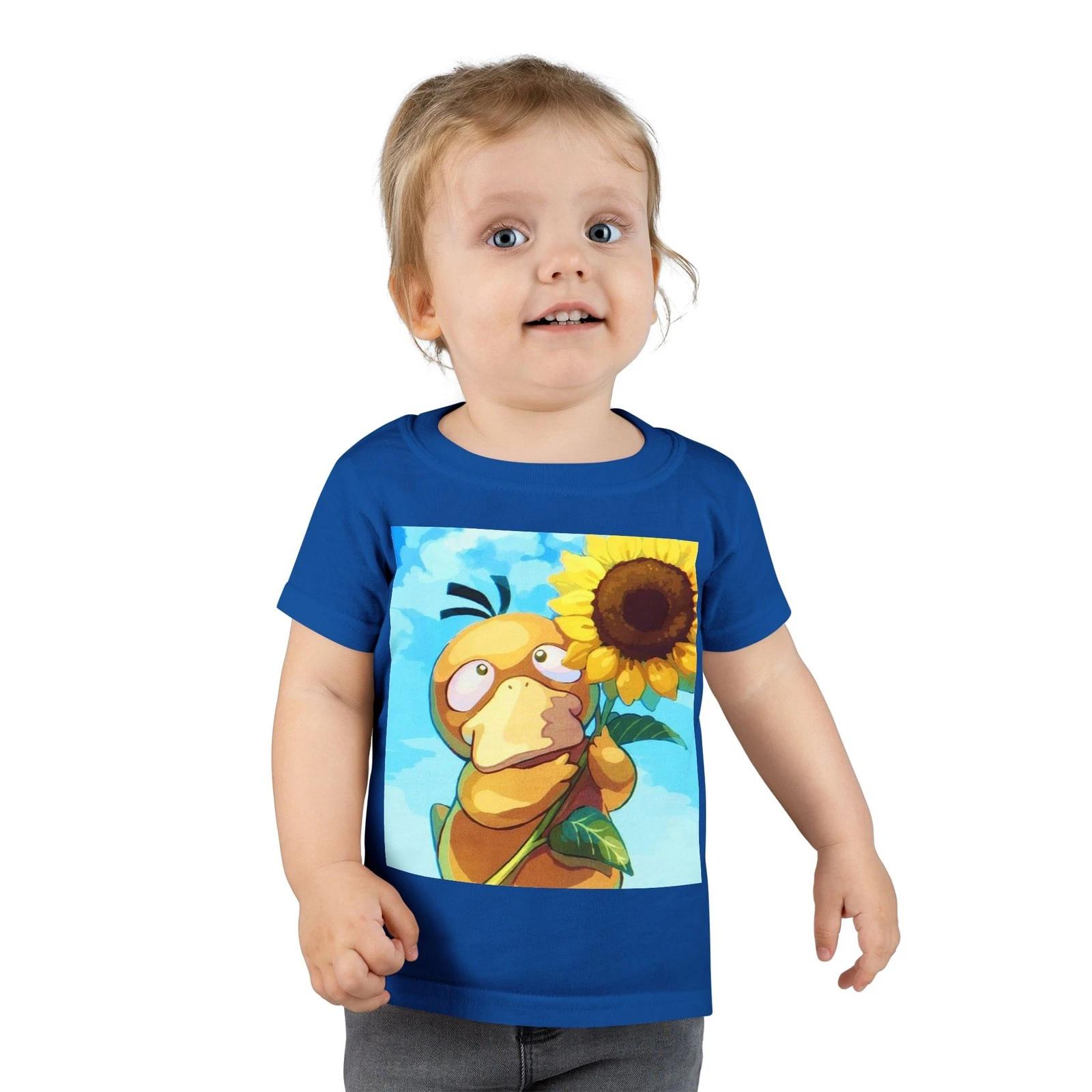 Loving Duck with Sunflower - Toddler T-shirt S