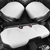 Universal Suede Car Seat Cushion Set - All-Season, Three-Piece, Summer-Ready, Thin Cushion with Lumbar Support.
