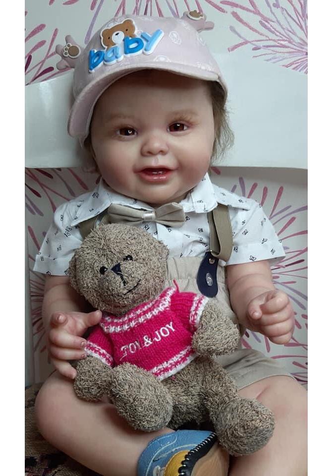 60cm Realistic Kodi Boy Reborn Doll with Detailed Painted Veins 60cm Cloth Body