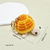 Handmade Crochet Turtle Keychain Pendant - Cartoon Sea Turtle Bag Charm Gift Decoration.