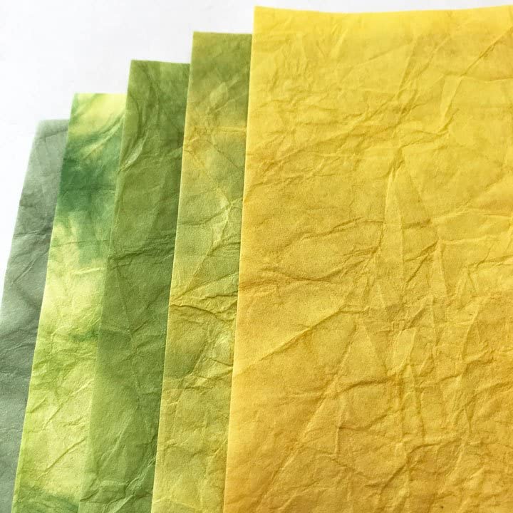 Horindo Momi Dyed Washi Paper Set 20 Colors, 1 Sheet 15cm x 15cm For Origami