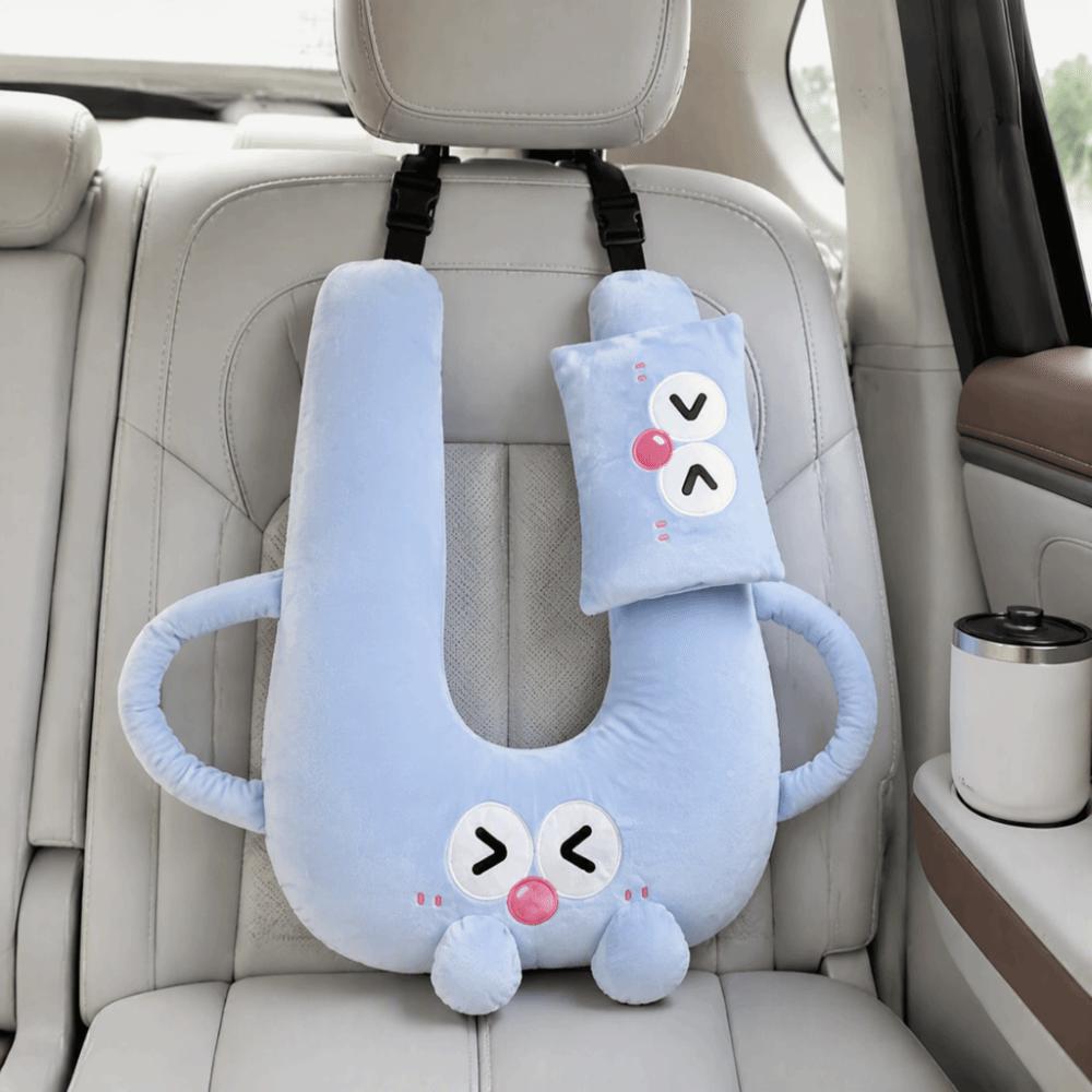 K Shape / U Shape Car Seat Cushion Cartoon Seat Belt Cover Kids Car Pillow Car Rear Seat