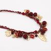 Red Rope Braided Chain Flower Moon Heart Palm Pendant Necklace Bohemia Jewelry Accessory
