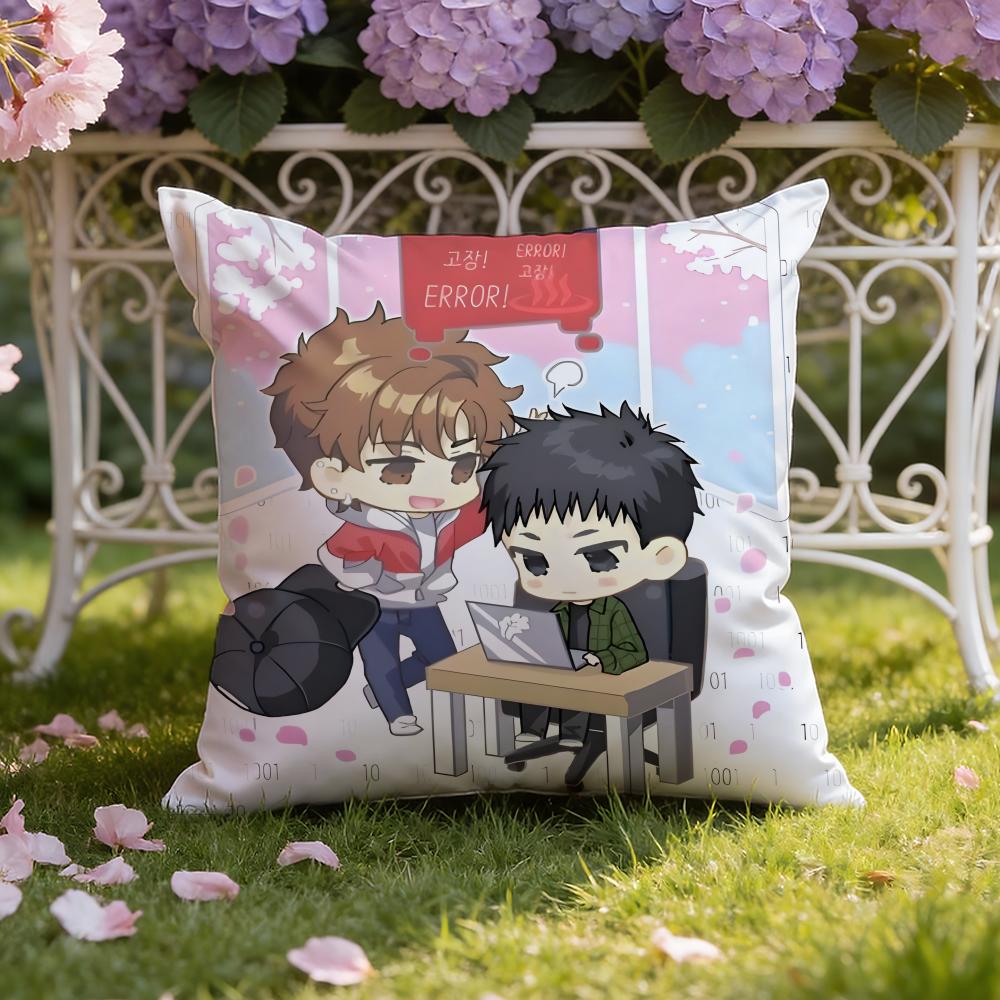 

Semantic Korean TV Error Cushion Cover Home & Car Dual-Scene Pillow Cover: Reversible for Premium Comfort 30cmx30cm