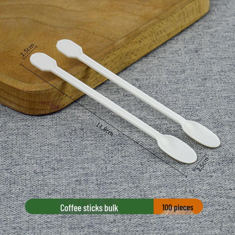 Biodegradable Coffee Stirrer Spoon Stick, 11.8cm, Eco-friendly and Thickened