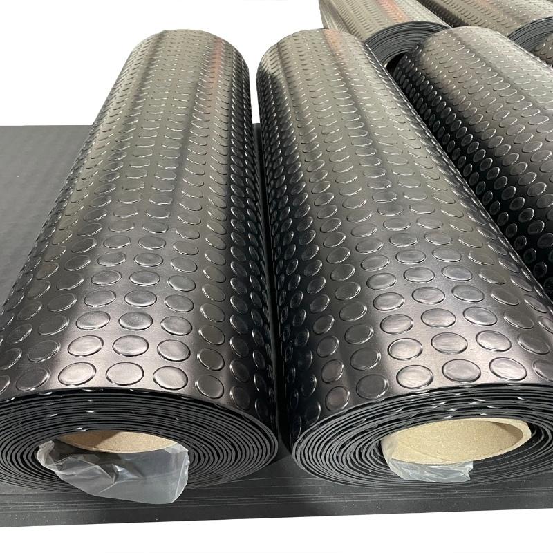 Round Buckle Rubber Sheet Anti Slip and Wear-resistant Industrial Grade Workshop/dock/aisle Special Anti Slip Pad