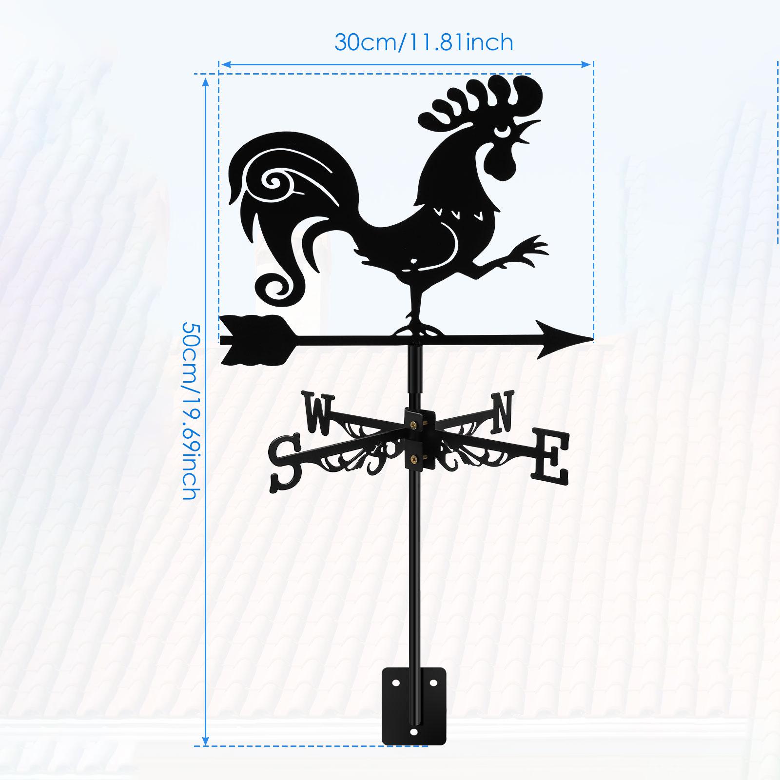 

Металлический флюгер из нержавеющей стали с изображением животных из мультфильма, морской вездеход, указатель направления ветра для наружного патио, садов на крыше, украшения, новый