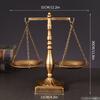 Decorative Balance of Justice Rustic Look Sculpture Sturdy Scale for