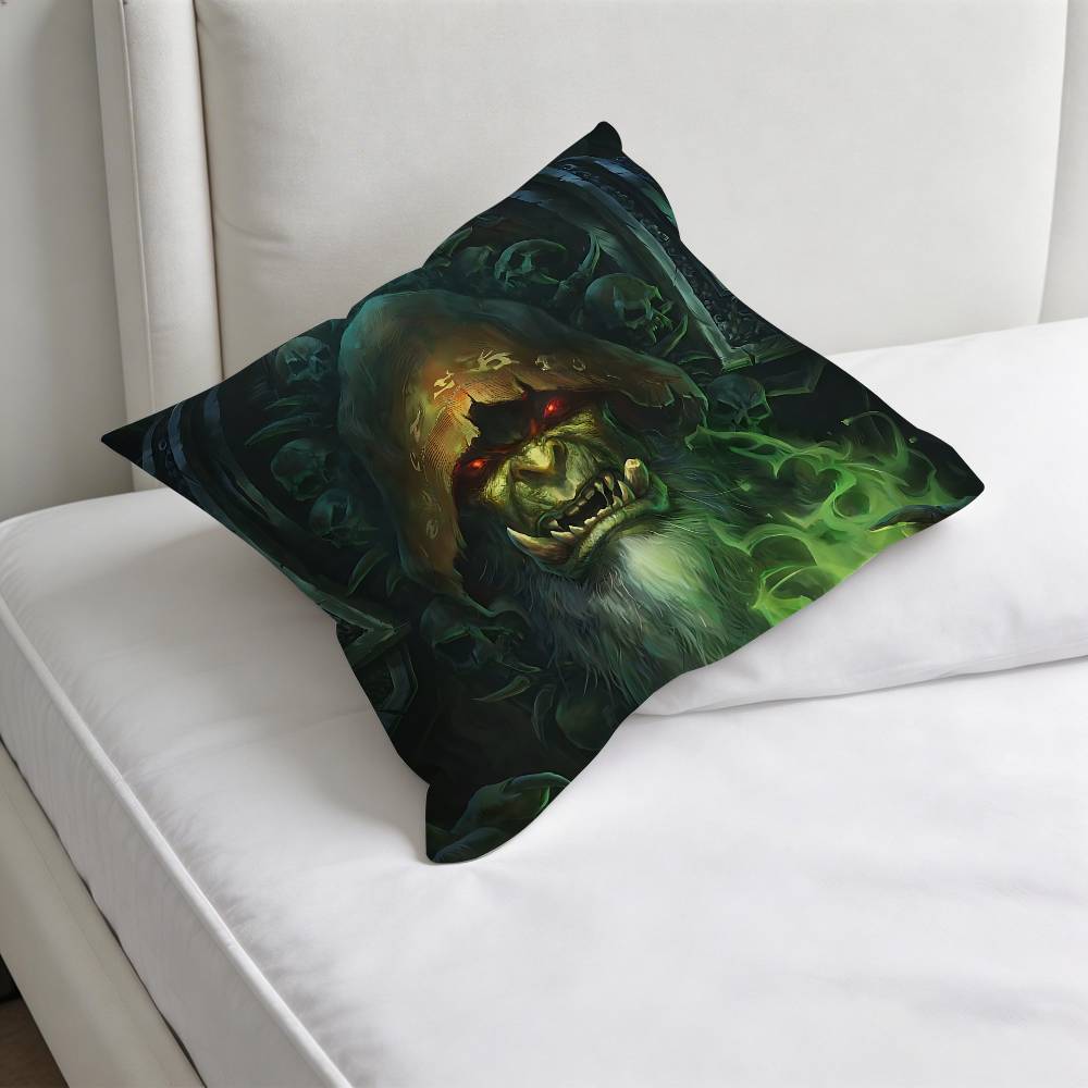 WWorld of WWarcraft Fashion Square Pillow Case Durable Throw Pillow Cover for Sofa Couch Chair