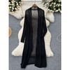 Korean Style Mid Length Long Length Knitting Cardigan Outer Wear Summer Shawl