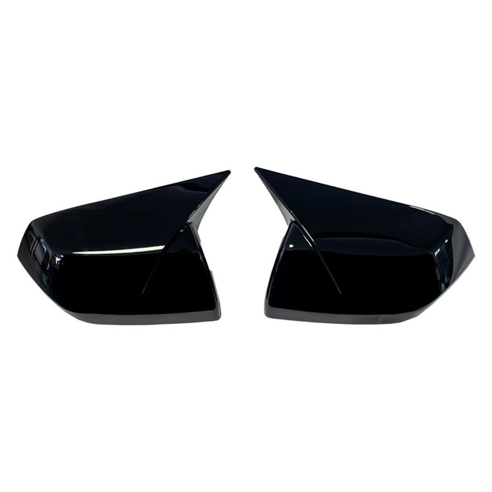 

For Chevy Cadillac Escalade Suburban GMC Yukon -2025 ABS Car Side Mirror Cover Wing Cap Exterior Door Trim Adhesive Sticker Gloss Black