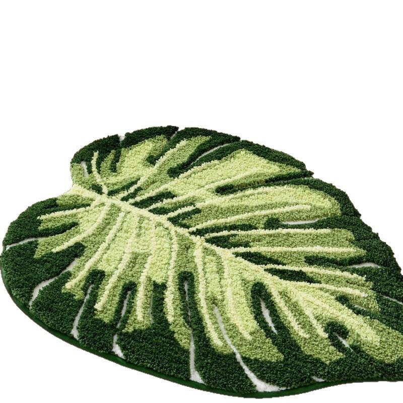 

Wind Imitation Cashmere Floor Mat, Bathroom Absorbent Foot Mat, Bedroom Bedside Decorative Foot Mat One Size зелений