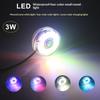 1Pcs Dc Waterproof Round Lamp Usb Led Illumination Colorful Light With Hole For Fish Tank Pool Garden Aquarium Decor Lighting