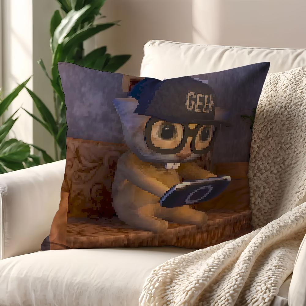 Airdays Cat Meme Cute cushion cover Decoration Room Shop Car Best Home Office Coffee Pillow Sofa Printing Nordic Simplicity Hit