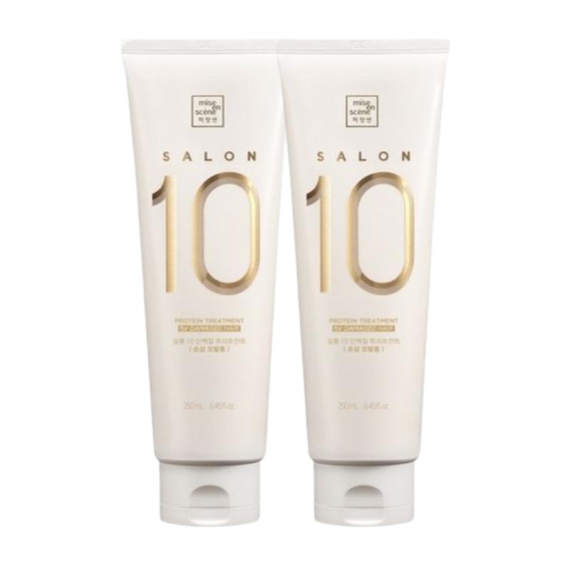 Mise-en-scène Salon 10 Protein Hair Treatment for Damaged Hair |Smooth & Silky Finish | Ylang-Ylang Luxury Scent | 250ml