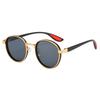 New steampunk sunglasses European and American fashion sunglasses men's sun protection travel hip-hop glasses