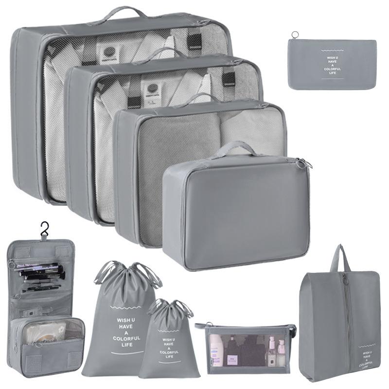 Travel Storage Organizer Set Portable Luggage Clothes Packing Cubes Large Capacity Travel Bag Suitcase Clothing Organizer Pouch
