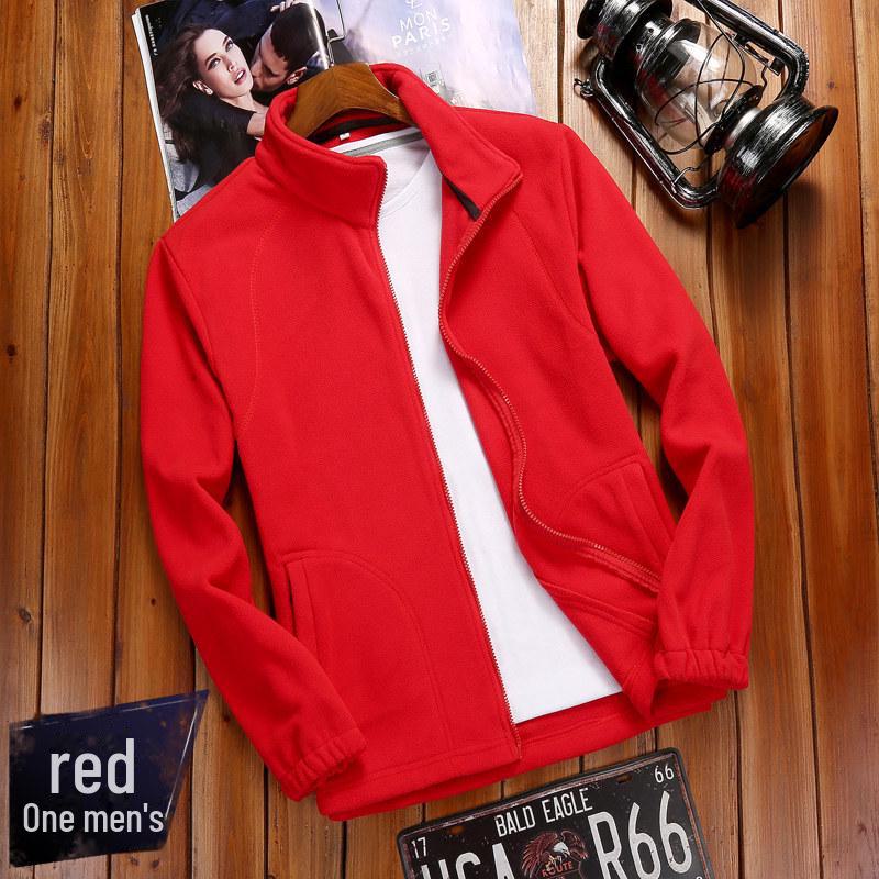 Damen & Herren Outdoor Polarfleecejacke - Warm, Dick, Korallenfleece Strickjacke Pullover