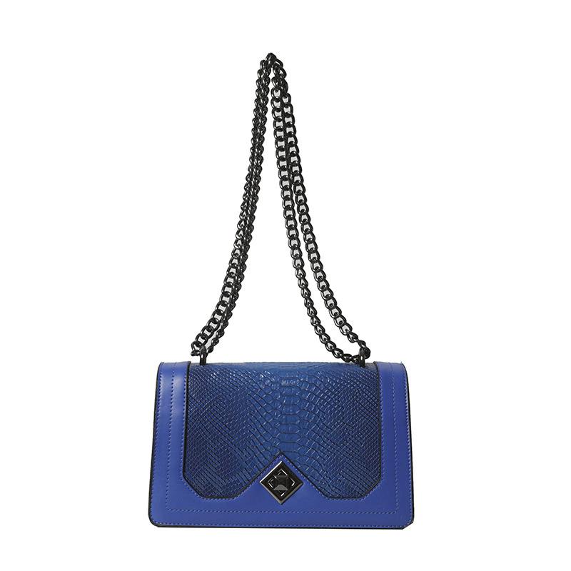 

Women s Elegant Chain Strap Shoulder Bag Fashion Versatile Crossbody Bag Casual All-Match Daily Commute Bag синій