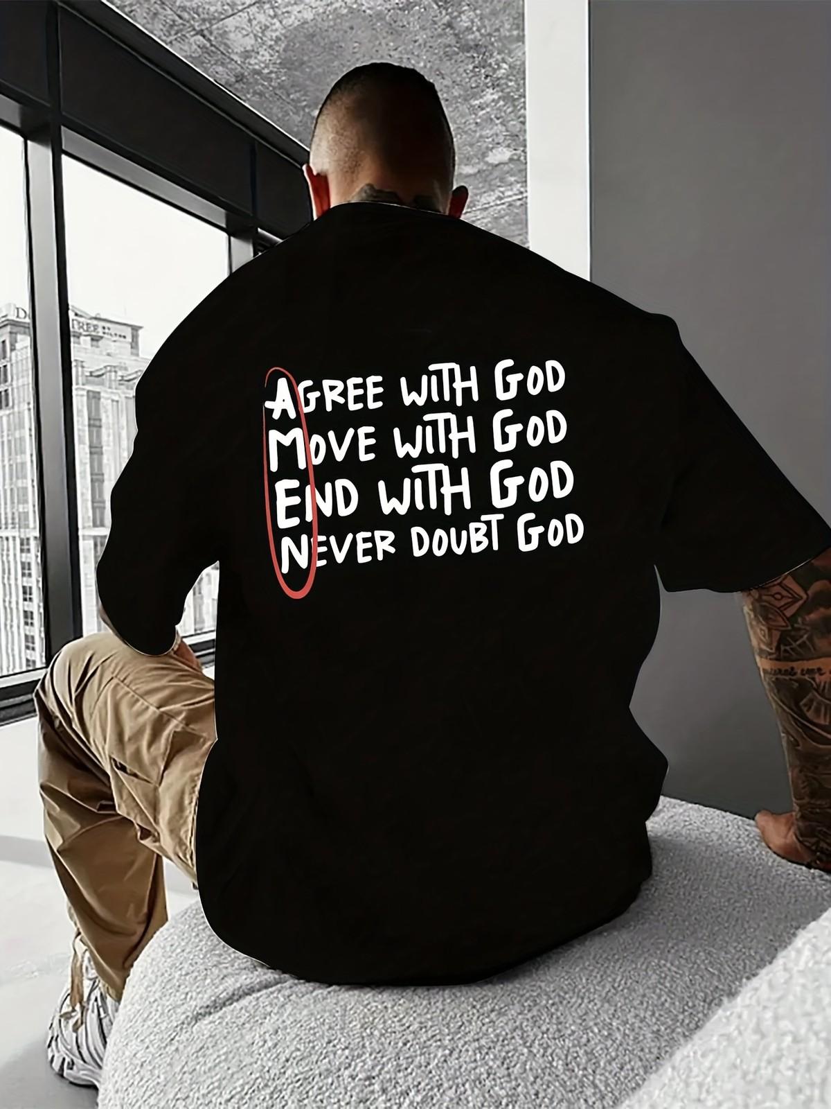 AMEN Acrostic Faith T-Shirt | Christian Inspirational Motivational Graphic Tee S разноцветный
