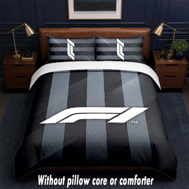 Set Biancheria da Letto Design F1 1 Copripiumino + 2 Federe Morbido Traspirante Biancheria da Letto per la Casa