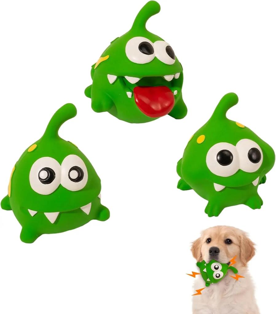 Dog Squeaky Rubber Toys Latex Chew Toy Puppy Sound Animal Bite Resistant Train Pet Supplies For Small Medium Dogs Teeth Cleaning