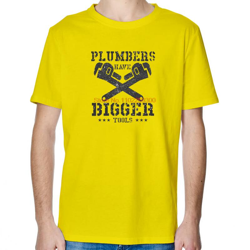 Plumbers Have Bigger Tools Funny Graphic T Shirts Fashion Summer Cotton Short Sleeve TShirts Unisex Round Neck TShirtt T Shirt