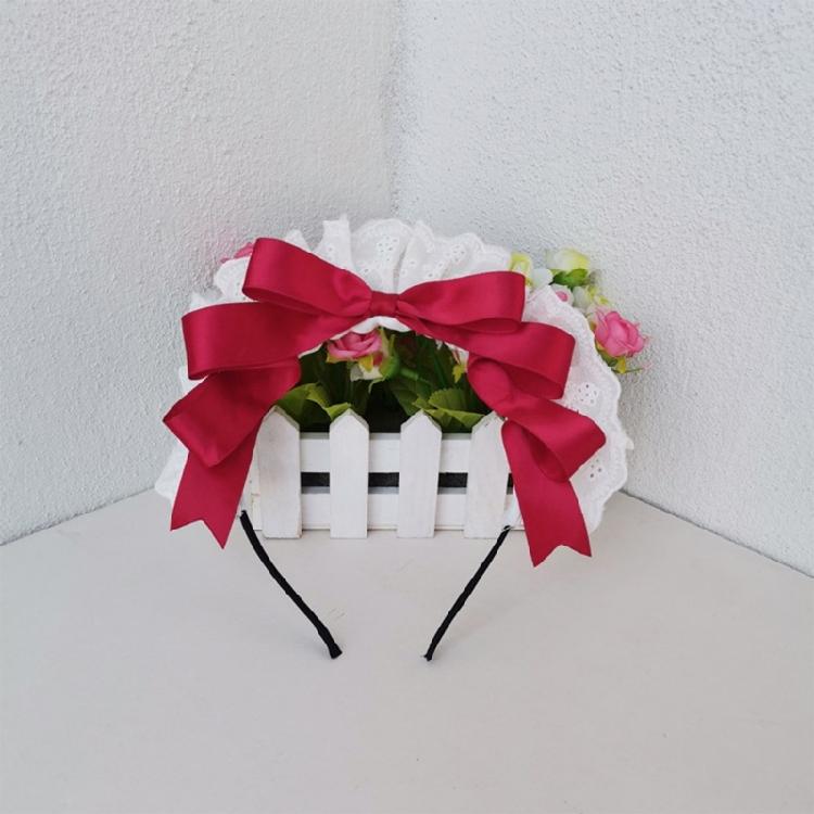 Lolit Headband Bows Headband Bows Hairband Maid Headdress Bowtie Headband