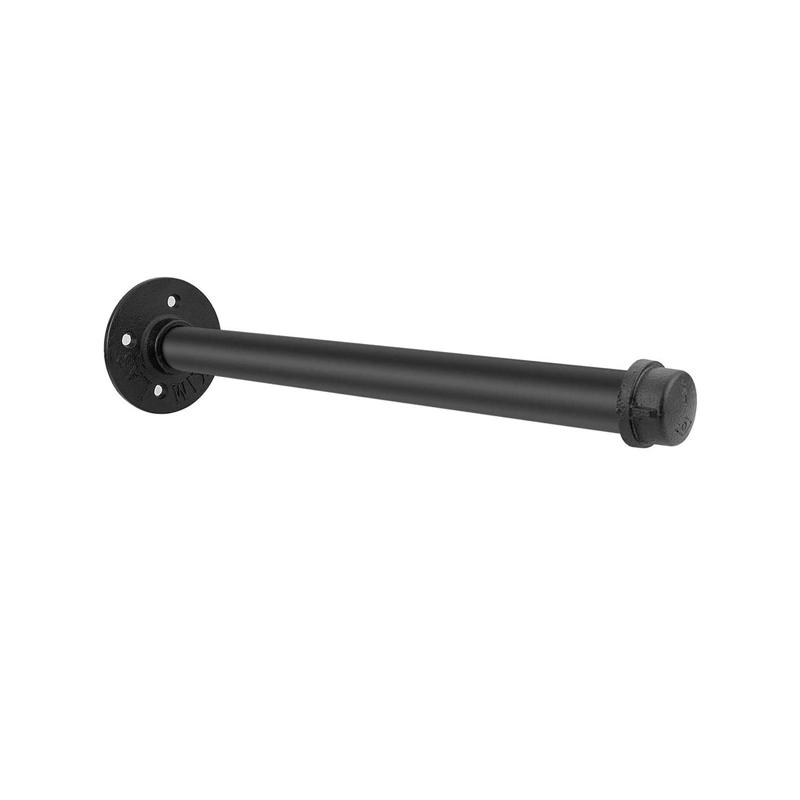 Retro Industrial Black Iron Pipe Wall Storage Shelf Holder Brackets, Book Shelving, Create A Focal Point In Your Room
