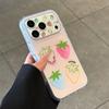 Four Strawberries Are Suitable for Apple 17promax Mobile Phone Case, New iPhone16 Protective Case 15pro All-inclusive Anti-proof.