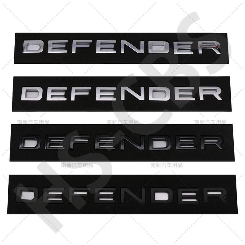 3D ABS DEFENDER Letter Rear Trunk Car Logo Badge Stickers Decals Auto Door Fender Emblem Tailgate Stickers Styling Accessories