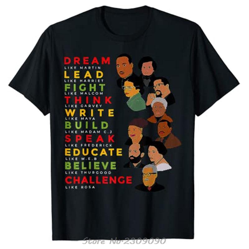 Dream Like Martin Lead Like Harriet Black History Month T Shirt Best Seller Funny Black-pride C