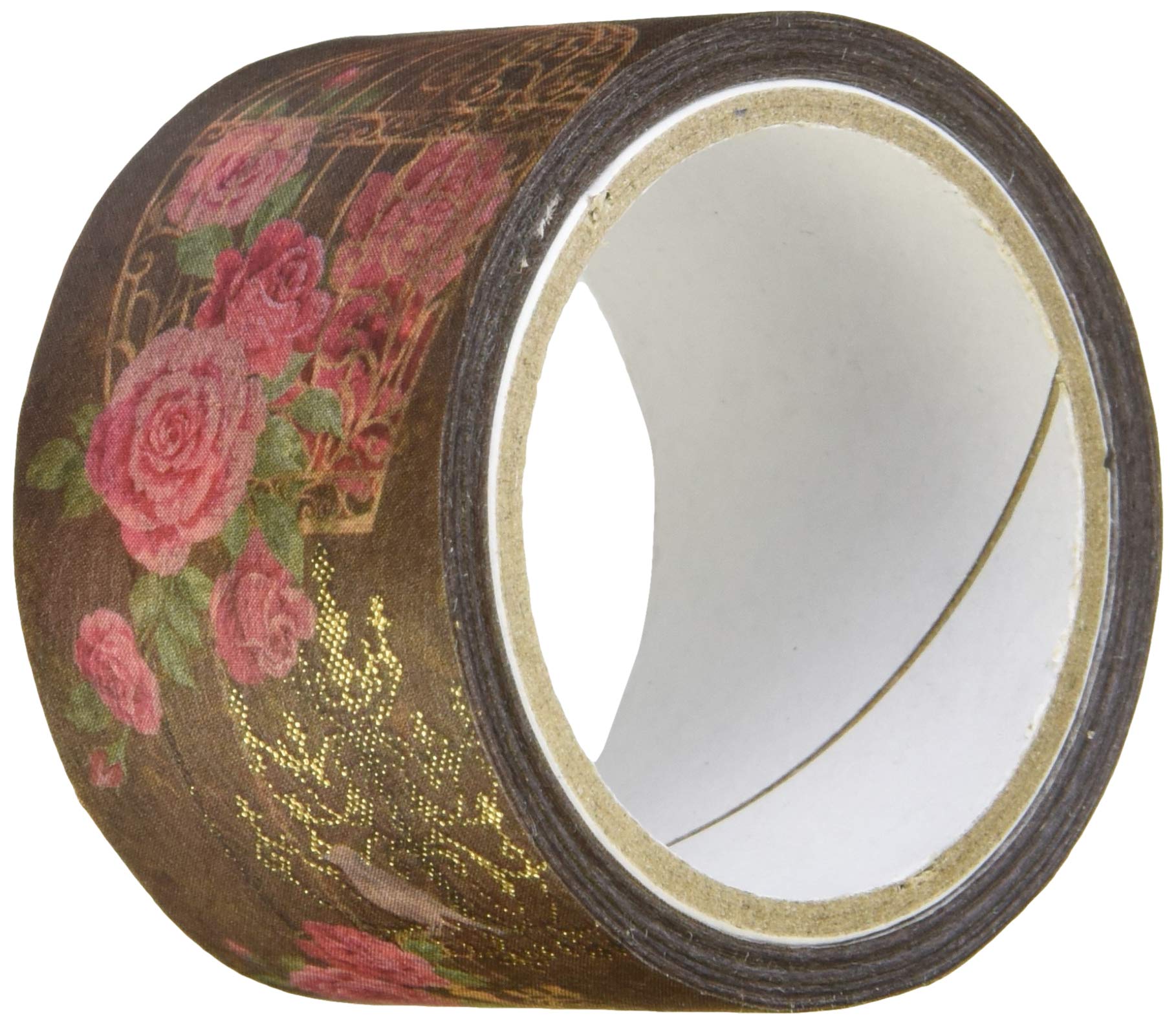 Kamiiso Masking Birdcage and 25mm x Sangyo, Tape, Roses, 5m, GR-4069