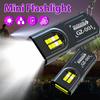 Mini Keychain Lamps USB Charging Head Torch Light Waterproof Hiking Camping Lights Protable Rechargeable Keychain Flashlights