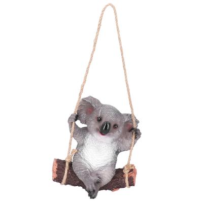 Resin Swinging Koala Animal Model Figurine Statue Sculpture Hanging Ornament Outdoor Yard Decoration