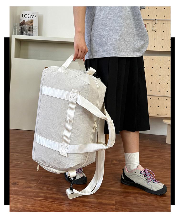 Large Capacity Nylon Travel Bag - Handheld, Shoulder, Crossbody Storage for Men & Women, Ideal for Business Trips & Fitness Luggage