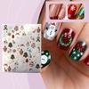 Christmas Nail Stickers With Exquisite Patterns Are Festive Nail Decoration Items That Can Be Used For Nail Decoration And Are Suitable For Women.