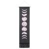 Hanging Moon Lunar Print Pattern Wall Tapestry Display Dorm Home DecorationBlack