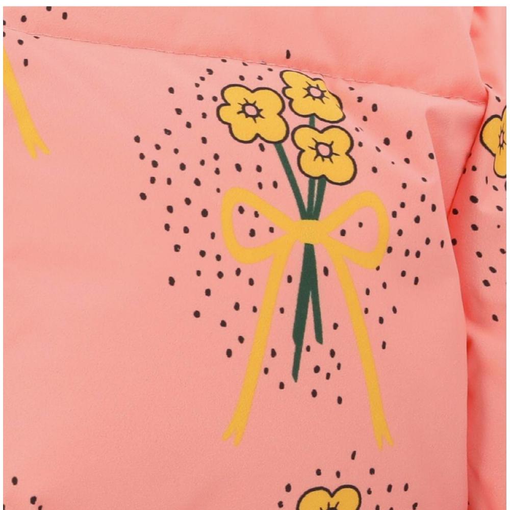 Mini Rodini 2471011328  Winter Flowers Aop City Puffer Jacket  Winter Flower Puffer Kids Jacket