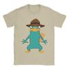 Perry the Platypus Funny Duck TShirts Unisex  Funny Cotton Tee Shirt Crew Neck Short Sleeve T Shirt Original Clothes