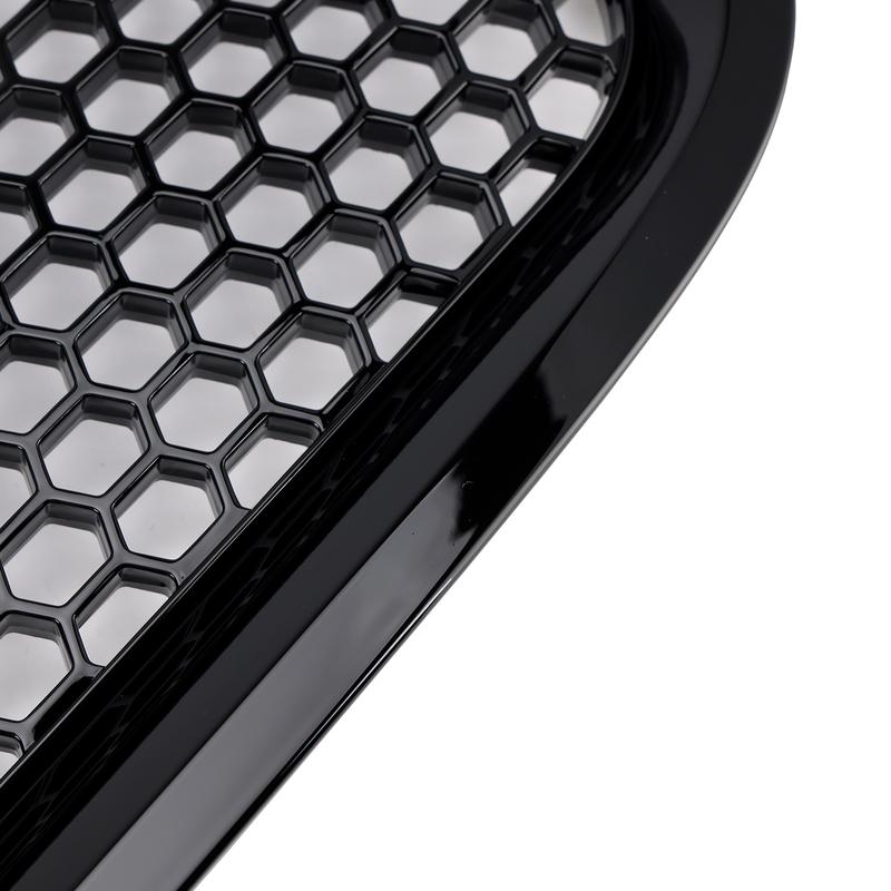 Artudatech Gloss Black Front Bumper Honeycomb Grille Grill Fit Volvo S40 V50 2008-2012