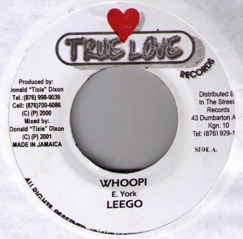 7inch Record LEEGO / WARRIOR KING - Whoopi / I Love You NONE True Love Recor 2001 Jamaica Reggae, Ska & Dub Used