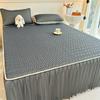 Bonenjoy Cooling Bed Skirt Summer Bed Cover Skin-friendly Bedspread Queen Size Mattress Protector Falda De Cama (No Pillowcase)