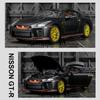 1/32 Adatto per GTR R35 50th Anniversary Mold Toys Car Toys Modelli di auto Giocattoli in metallo Serie di auto Giocattoli pullback per bambini