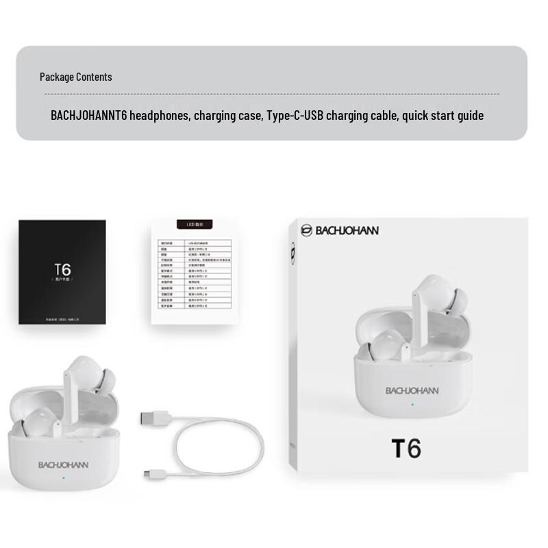 Bach Johann T6 True Wireless Earbuds